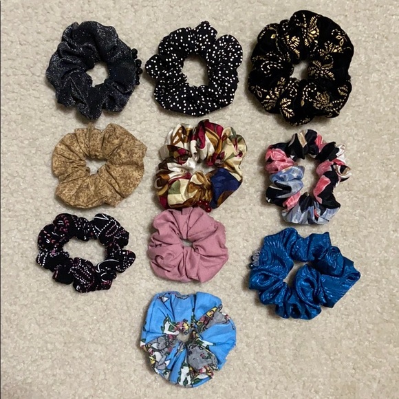 10pc Hair Scrunchies - Picture 1 of 6